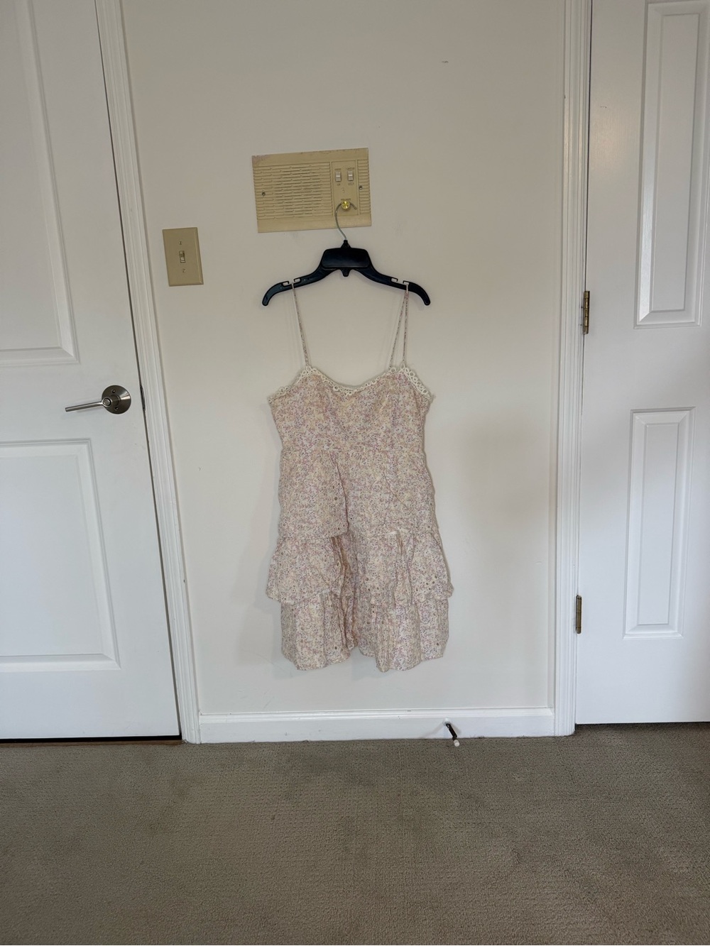 Altar'd State Embroidered Lace Ruffle Floral Mini Dress - Picture 2 of 7